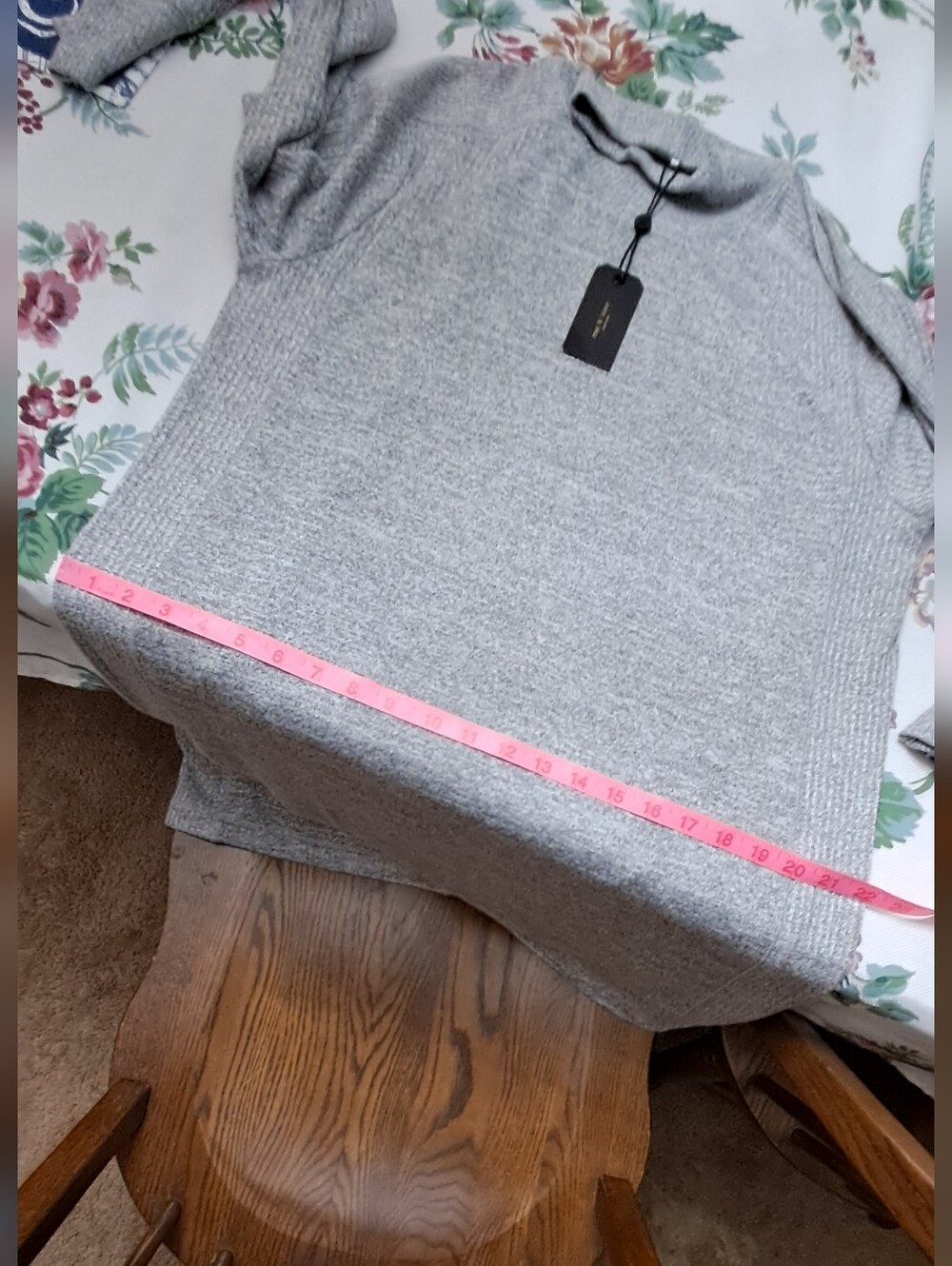 Rag & Bone NWT Sz. Lg Grey The Knit Racer Mock Turtle Neck Dress - Picture 14 of 16